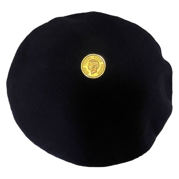 CHANEL Classic Lambswool Vintage Beret Made in France - Picture 1 of 9